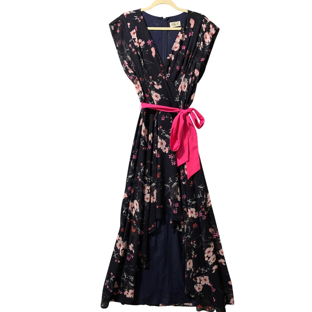 Eliza J‎ Floral High Low Maxi Dress Womens Party Wedding Guest Whimsy Fairygoth